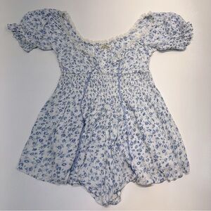 Urban Outfitters Women’s Size S Cottagecore Short Floral Ruffle babydoll Romper